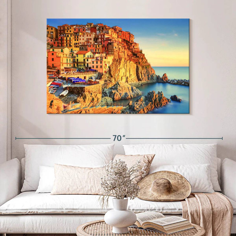 Gillard Manarola Village Cliff, H 32 po x l 48 po