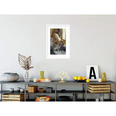 «After The Bath» par Edgar Degas, impression giclée sur cadre