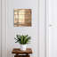 Key cabinet for wall, Opens to the right, 30x30x5, White, Natural wood grain coziness, 