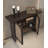 43.31" Black Rectangular Solid Wood Console Table