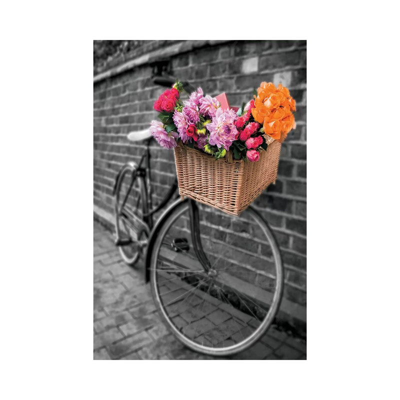 Basket Of Flowers II by Assaf Frank - Wrapped Canvas Print, 20.32 cm H x 30.48 cm W