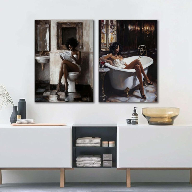 2 Piece Wrapped Canvas Print, 60 cm H x 40 cm W