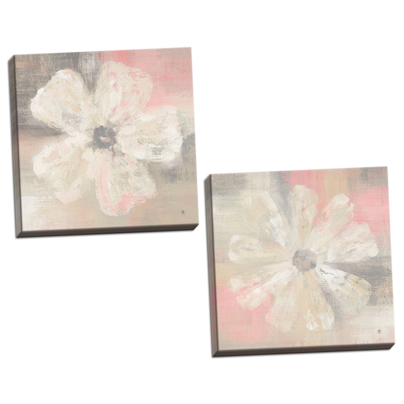 «Nimbus Bloom I and II», ensemble de 2 reproductions d'impressions, Toile tendue, H 12 po x l 12 po x P 0,75 po