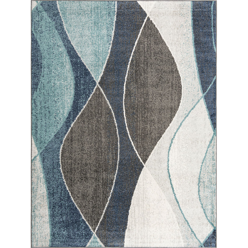 Abstract Indoor Rug, Rectangle 9' x 12'