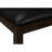 Black Upholstered 48" Bench With Robust Brown Solid Wood Frame - For Various Room Settings Rectangular Base And Leather-like Padding Interior Design