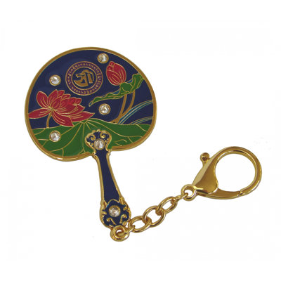Porte-clés amulette Lotus Miroir