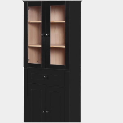 Bathroom Storage Cabinet with Doors, Adjustable Shelves and Drawer