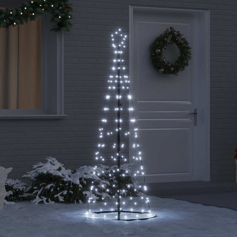  LED Christmas Tree with 390 LEDs 250 cm Iron, Cool White