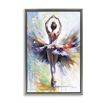 Prelude to Passion Ballet Framed Floater Canvas by Leon Devenice