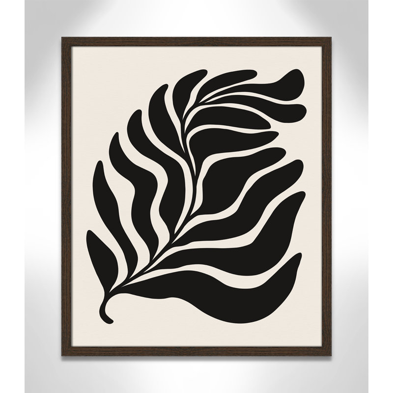 «Flow of Nature Print» par Royle, Grain de bois noyer, L 21,5 po x H 25,5 po, Impression encadrée