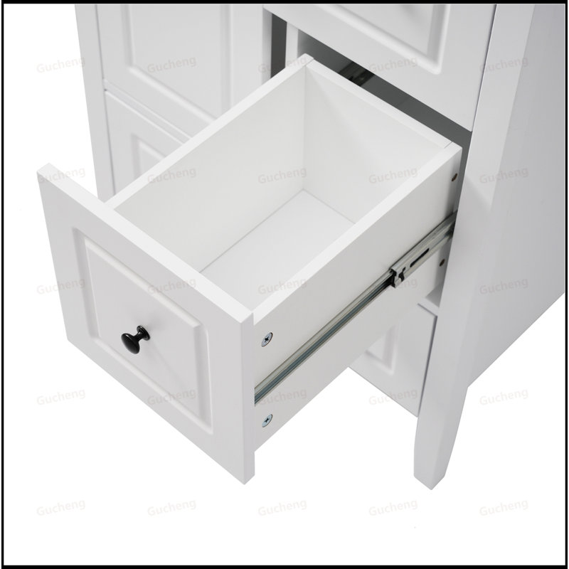 24"Freestand Bathroom Vanity With Soft-Closing Drawers