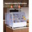 Vitrine réfrigérée, vitrine de comptoir à pâtisserie de 3,5 pi³ / 100 L, réfrigérateur à gâteau commercial à 2 niveaux avec éclairage DEL, refroidissement TURBO, refroidissement à l'air sans givre, pour la boulangerie et la pâtisserie