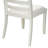 Dining Room Chair set of 2 with Cream Polyester Fabric and upholstered back Antique White Finish-176074148-176074149
