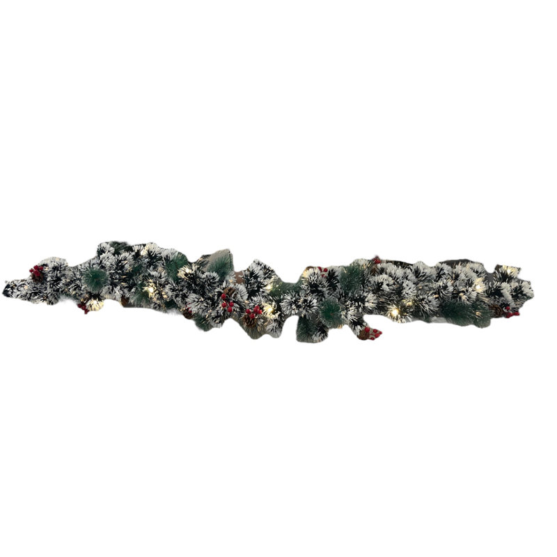 200cm Lighted Faux Garland with Lights