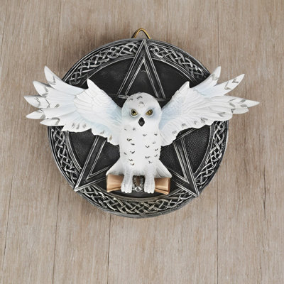 6.5"W Snow Owl Wall Decor