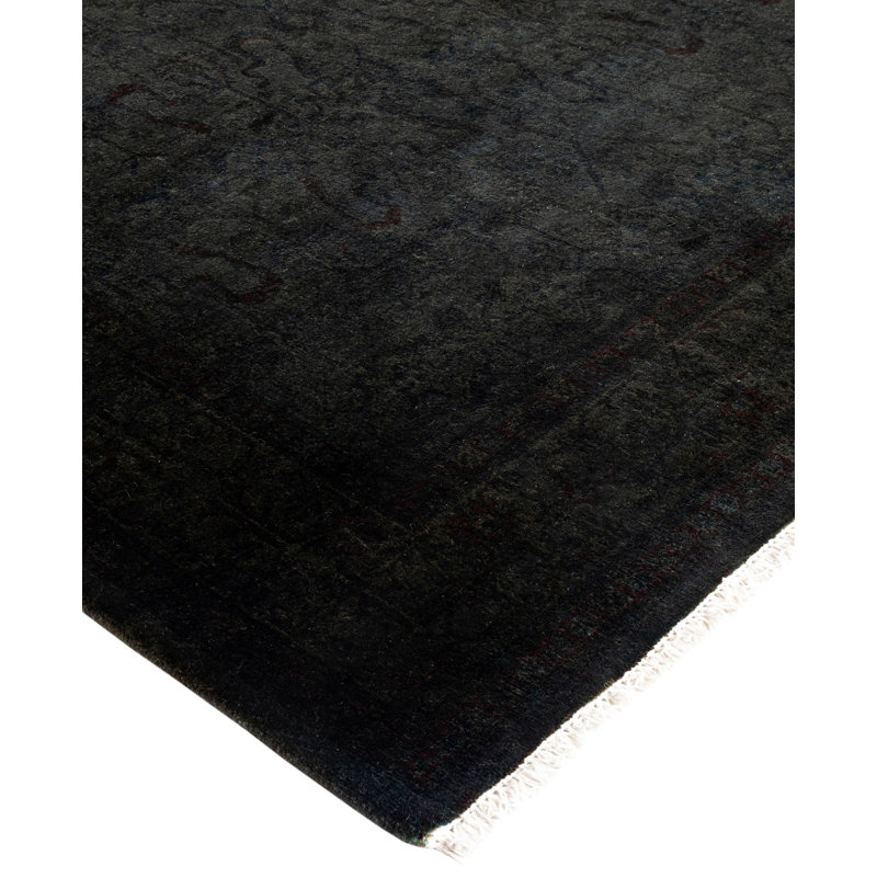 Overdyed One-of-a-Kind 4' 2" x 5' 10" Hand Knotted Area Rug