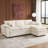 Upholstered L-Shaped Sectional Sofa With Chaise-10108750