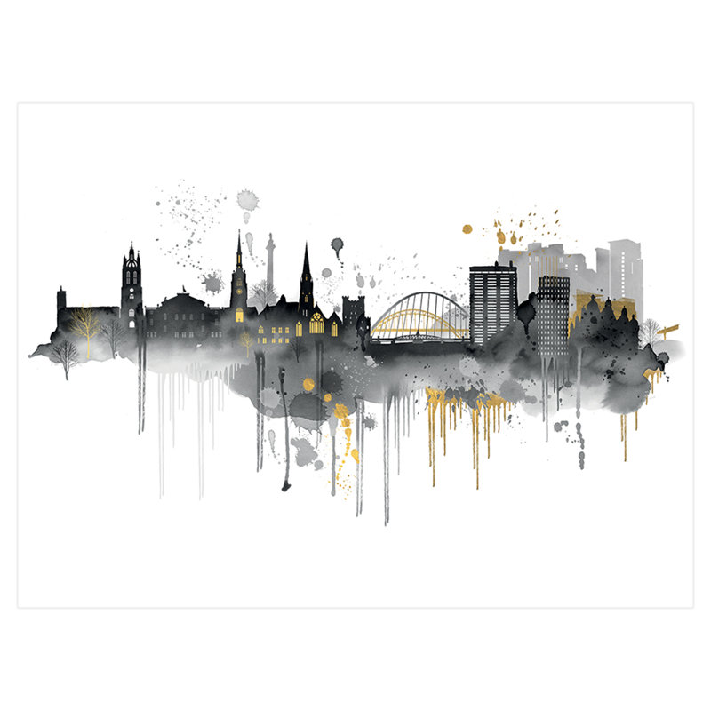 SUMMER THORNTON (NEWCASTLE SKYLINE) 60X80 CANVAS - Wrapped Canvas Canvas