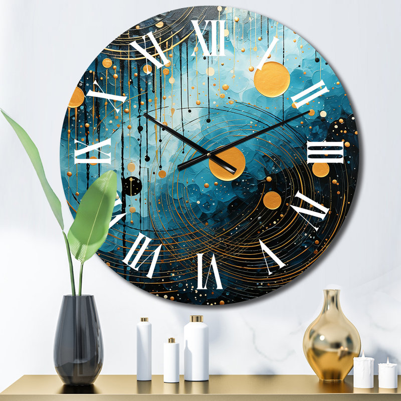 Horloge murale Blue Minimalisme, Petit