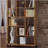 Antique Nutmeg 6-tier Rectangular Bookcase