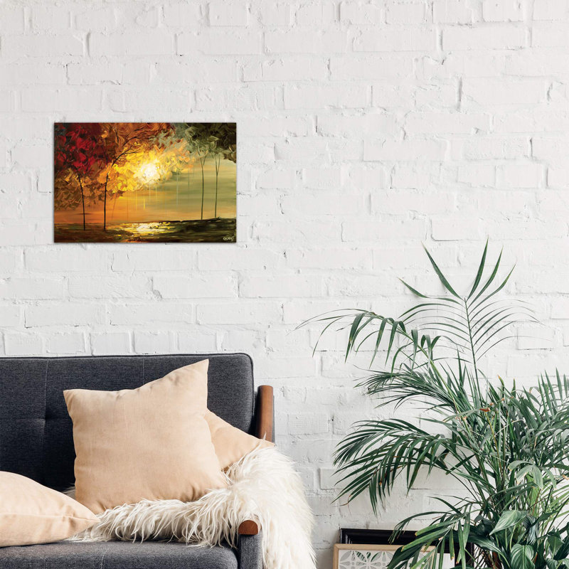 September by Osnat Tzadok - Wrapped Canvas Painting, 66.04 cm H x 45.72 cm W x 1.91 cm D