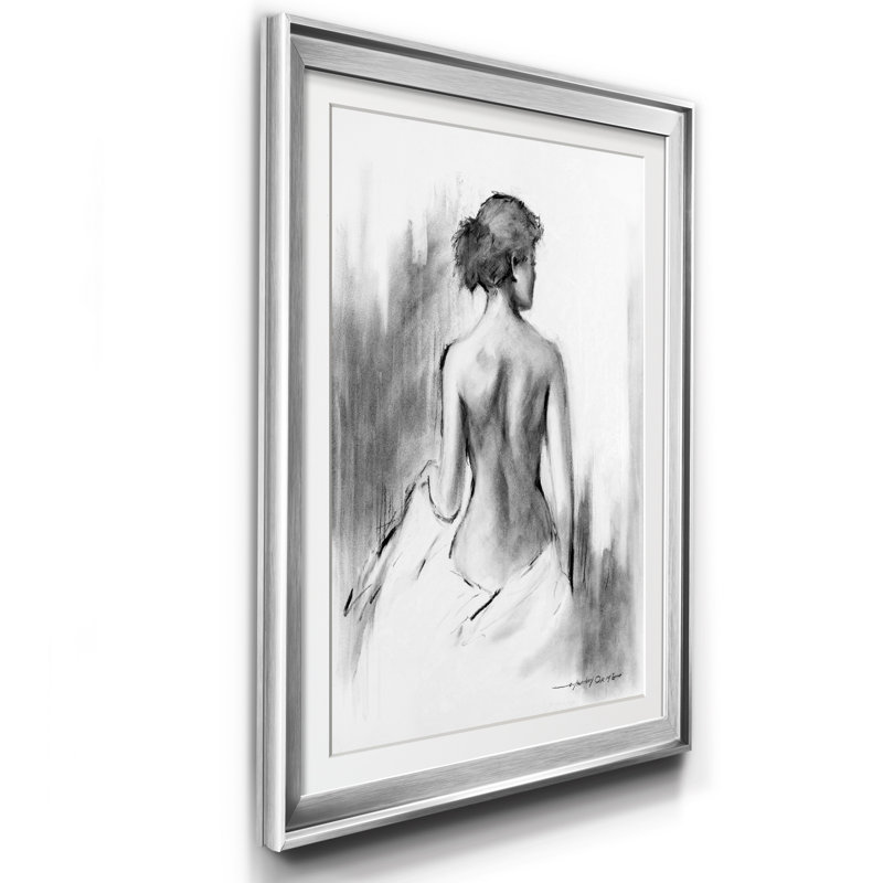 Soft Silhouette IV - Cadre photo, reproduction d'art sur papier, H 22,5 po x l 30,5 po x P 1,5 po, Argent