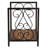 12.2" W Fireplace Firewood Log Holder Rack