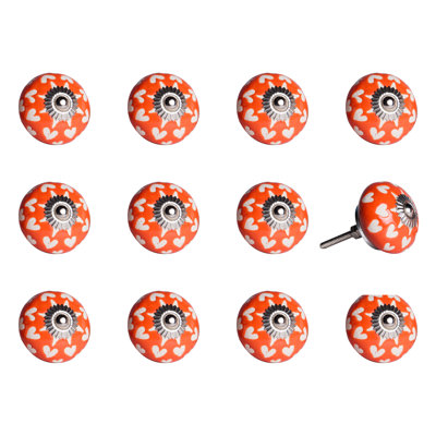 Hand Painted 1 1/2" Diameter Round Knob