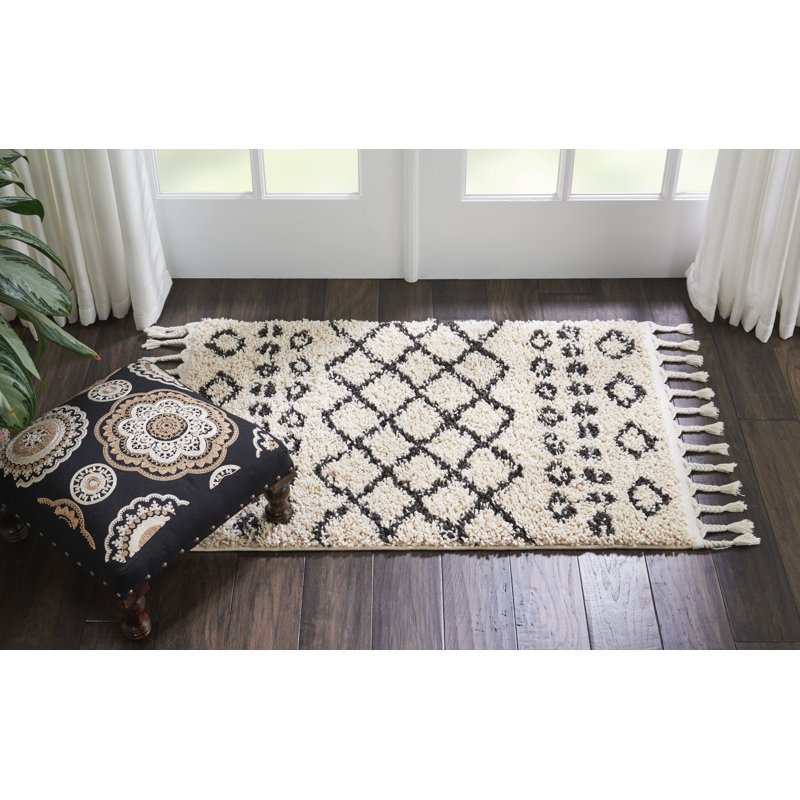 Geometric Indoor Rug, Rectangle 2'2" x 4'