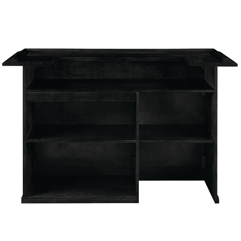 Ensemble de bar 72 po avec trois tabourets By RAM Game Room, Noir