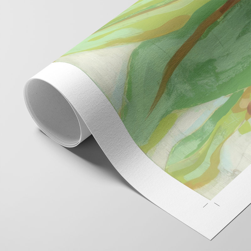 Island Leaf Fresco I - Impression sur toile seulement - NON-CADRE, H 18 po x l 12 po