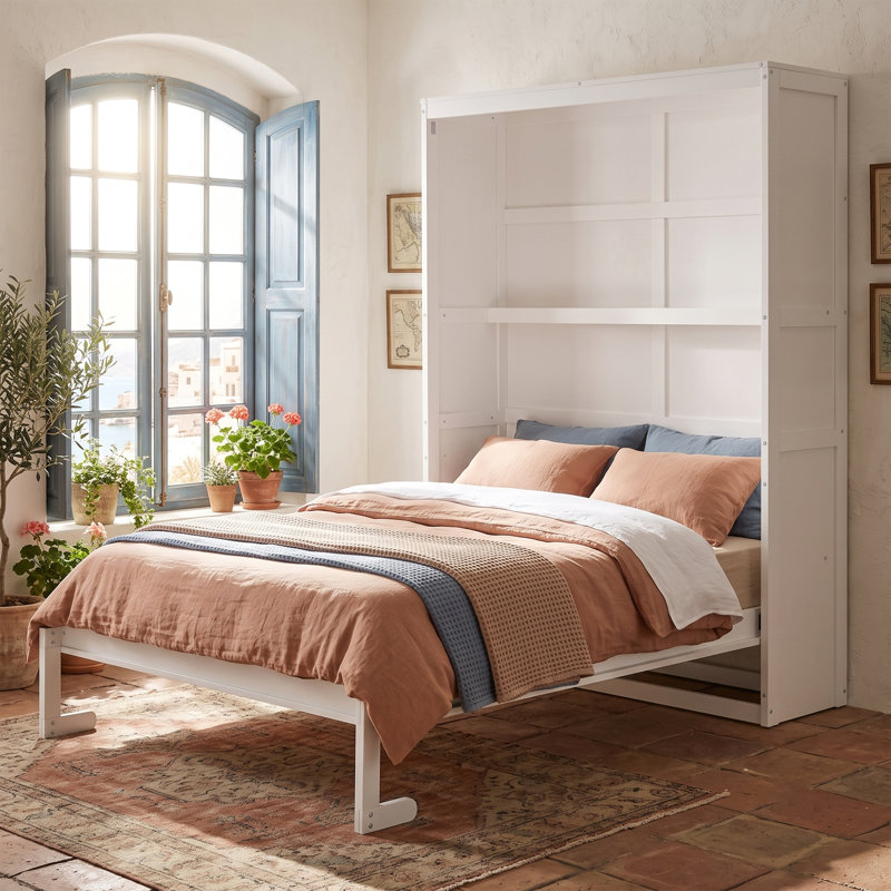 Lit escamotable mural avec tablettes Murphy
