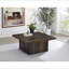 Table basse en pin foncé