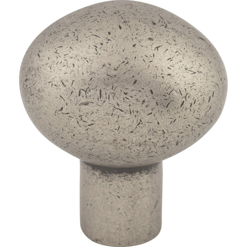 Aspen Large Egg 1 7/16" Length Oval Knob, 1 3/16" Length, Silicon Bronze Light