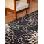 Tapis en laine écologique tufté à la main - 3 m x 4 m, rectangulaire, noir, motif oriental, épais et à poils longs, antidérapant, idéal pour le salon et la chambre.-29278675