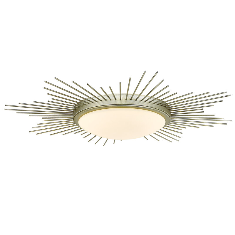 Vandusen 1-Light 24" LED Flush Mount, White Gold