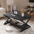 39.4" Black Rectangular Coffee Table with Storage Shelf for Living Room,350lbs Load Capacity, Easy Assembly-1764413664-1764413665