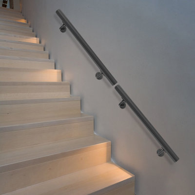 Stair Handrail, Wall Mounted Stair Handrail, Stainless Steel Stair Handrail
