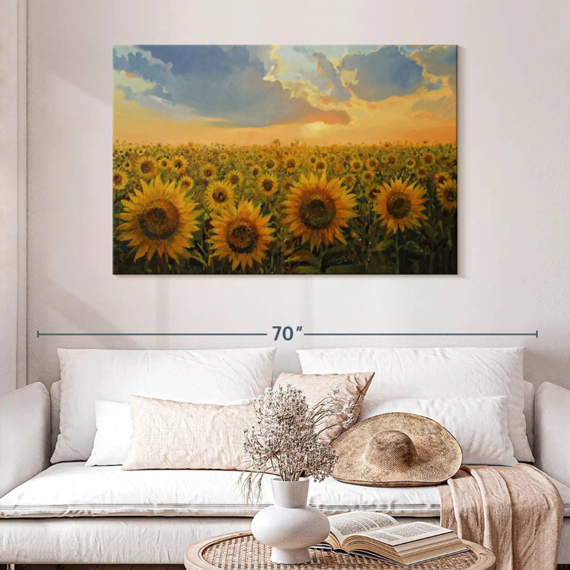 Champ de tournesols Alvord, H 32 po x l 48 po