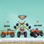 Monster Truck Wall Sticker