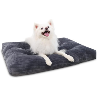 Dog Crate Bed Washable Dog Beds For Small Dogs Deluxe Thick Flannel Fluffy Comfy Kennel Pad Anti-Slip & Anti-Scratch Pet Sleeping Mat, 23 X 18 Inch, G -  Tucker Murphy Petâ¢, 00BFD7569EBA47B89BCAE83C52E20B1D