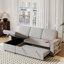 Lit escamotable avec méridienne de rangement et coussin à haute élasticité-145206168