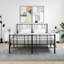 Marieo 40cm W Iron Bedside Table-1688440890