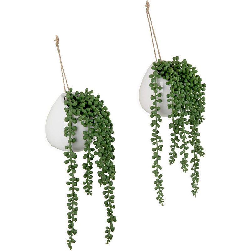 25cm Faux Plant in Ceramic Pot