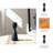 Modern Taper Mango Wood Candle Holder with Metal Accent for Tabletop Decor - Decorative Floor Candle Holder for Dining or Living Room Display-1920972916-1920972919