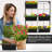 Vertical Garden Wall Planter. Ideal Indoor Or Outdoor Container Gardening. Includes 6 Removable Pots And Wall Mounted Metal Frame