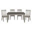 Ensemble de chaises de salle à manger 2 pièces ensemble de chaises en bois brossé gris clair-341373092