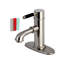 Robinet de salle de bain à poignée simple à fixation sur comptoir 1 trou avec laiton escamotable Kingston-29273082