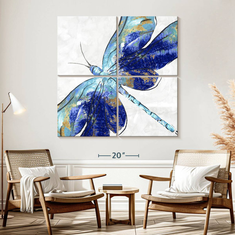 Brampt Blue Dragonfly, 57" H x 57" W