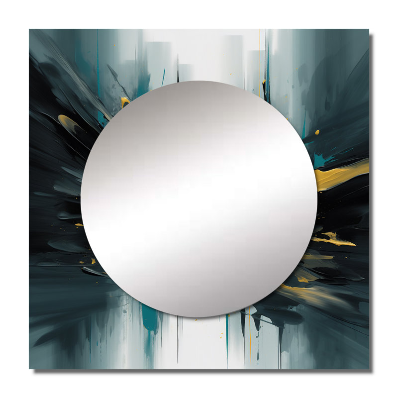 Gareld - Miroir mural géométrique moderne pour chambre, 23 po x 23 po